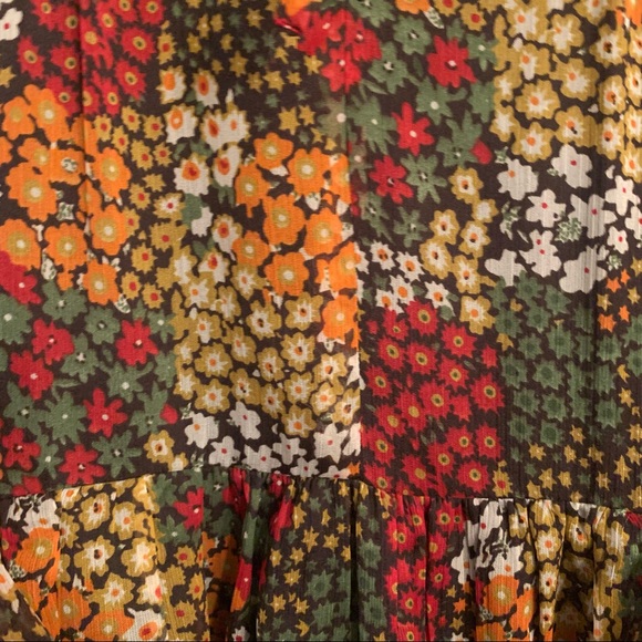 Walter Baker Alonzo Ruffle Dress in Poppy Fields Size 4 - Picture 4 of 7